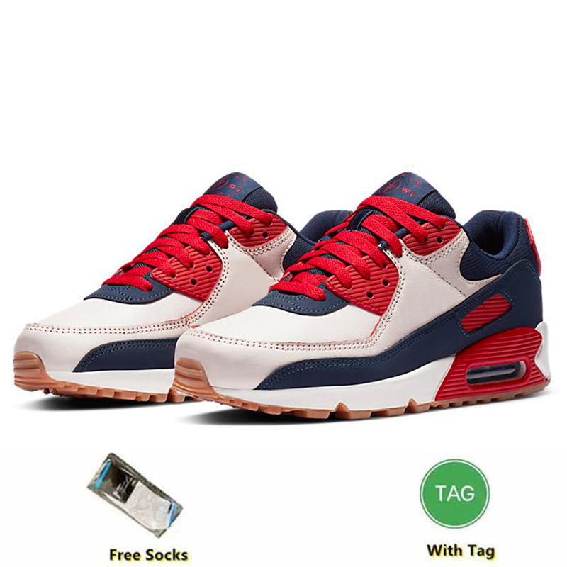 Designer 90 Men Running Shoes 90s Trainers UNC Triple Black White Leather Red Wolf Grey Caramel Platform Loafers Outdoor Sports Sneakers Jogging Chaus