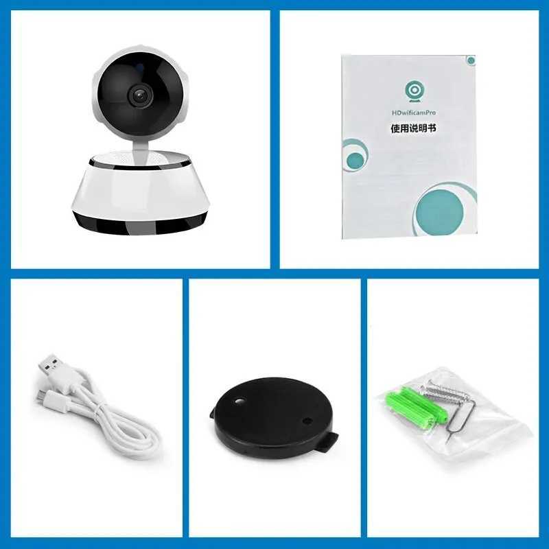 IP Cameras IP Camera HD Cloud Smart Home Wireless Intelligent Auto Tracking Of Human Surveillance Camera CCTV Network Wifi Camera 240413