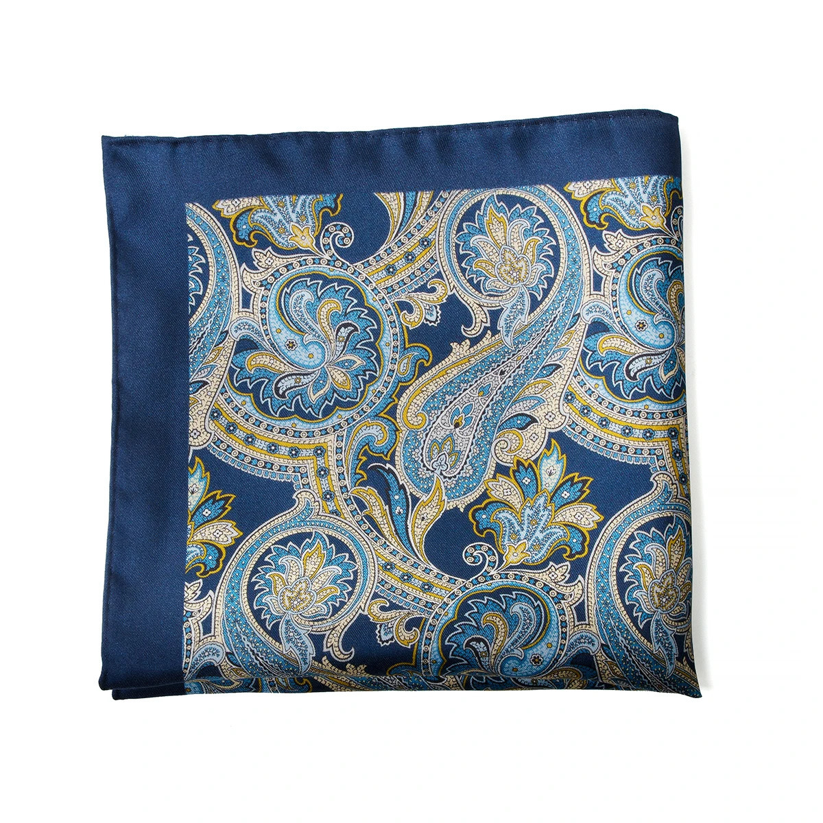 Vintage Style Mens 100 Silk Paisley Floral Printed Hanky Custom Handkerchief Pocket Square 240401