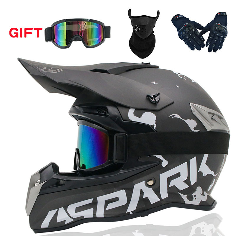 Large Motorcycle Helmets Dual Sport Off Road Helmet Anti-Dirt Bike ATV Full Face Casco For Motor