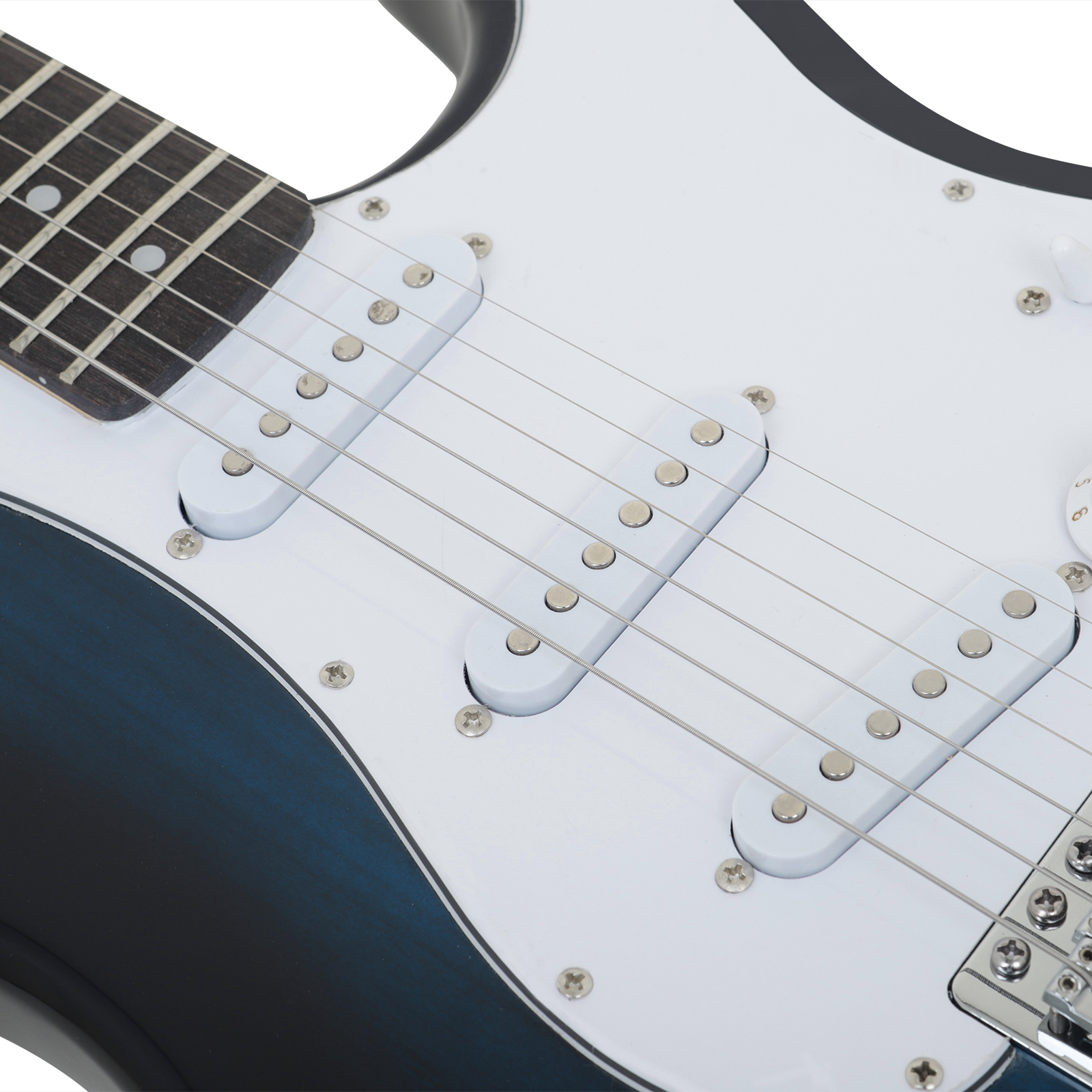 Electric Guitar ddmysmile ST Beginner 21 Frets 6 String Maple Body Electric Guitarra With Speaker Tuner Guitar Parts Accessories Smile