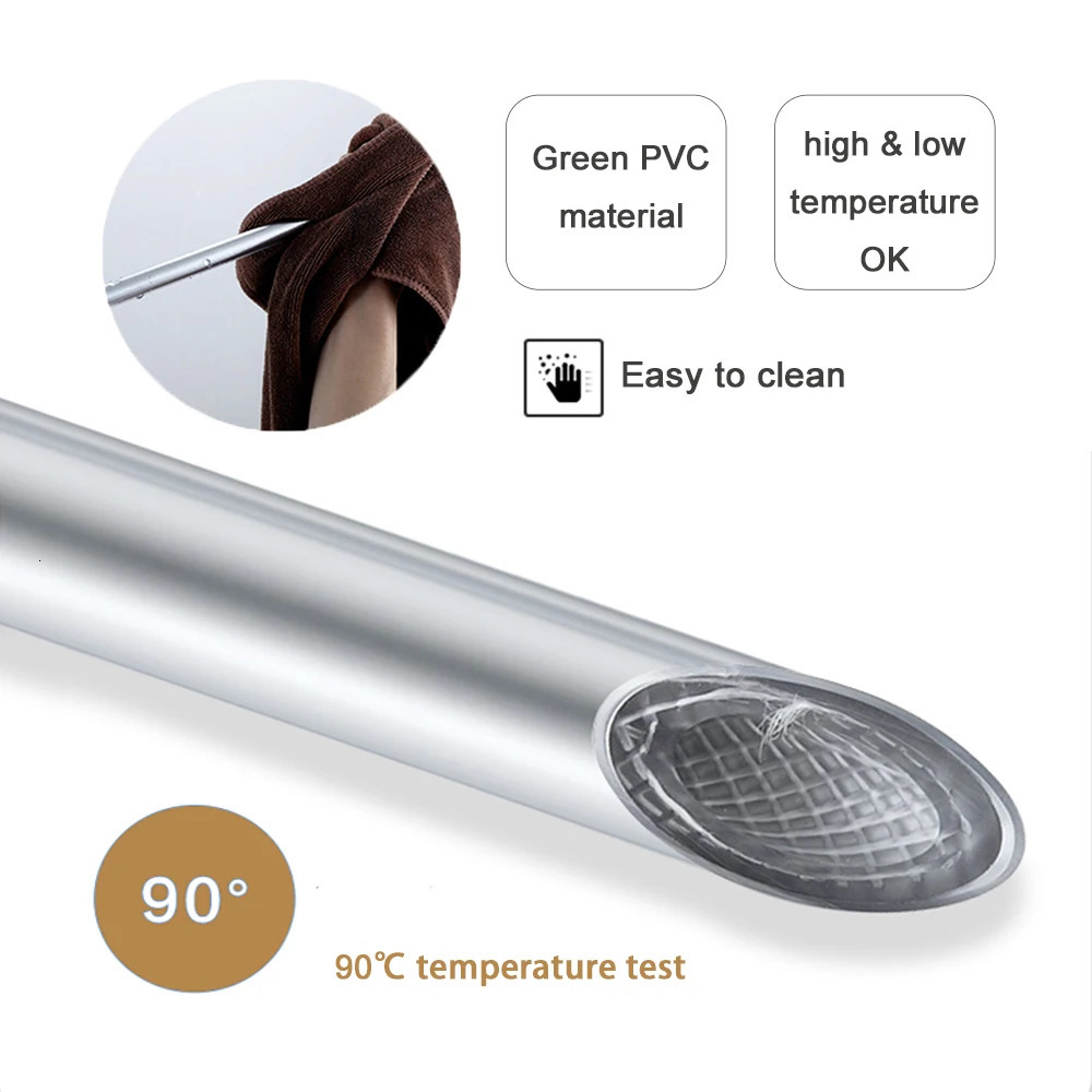 Shower hose 1.2m 1.5m 2m bathroom water hose black gold gray PVC handheld shower head hose anti twist and burr replacement kit 241113