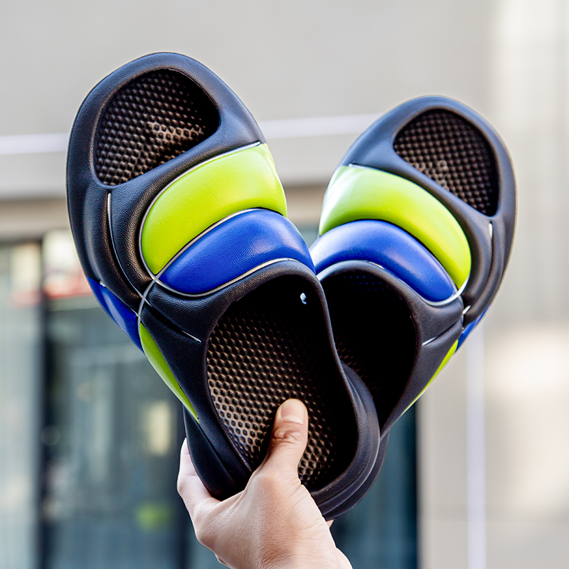 Basketball Style Men's Slippers Indoor Outdoor Sandals Beach New Men Sprot Slippers Thick Soft Sole Slides Men Home Slippers
