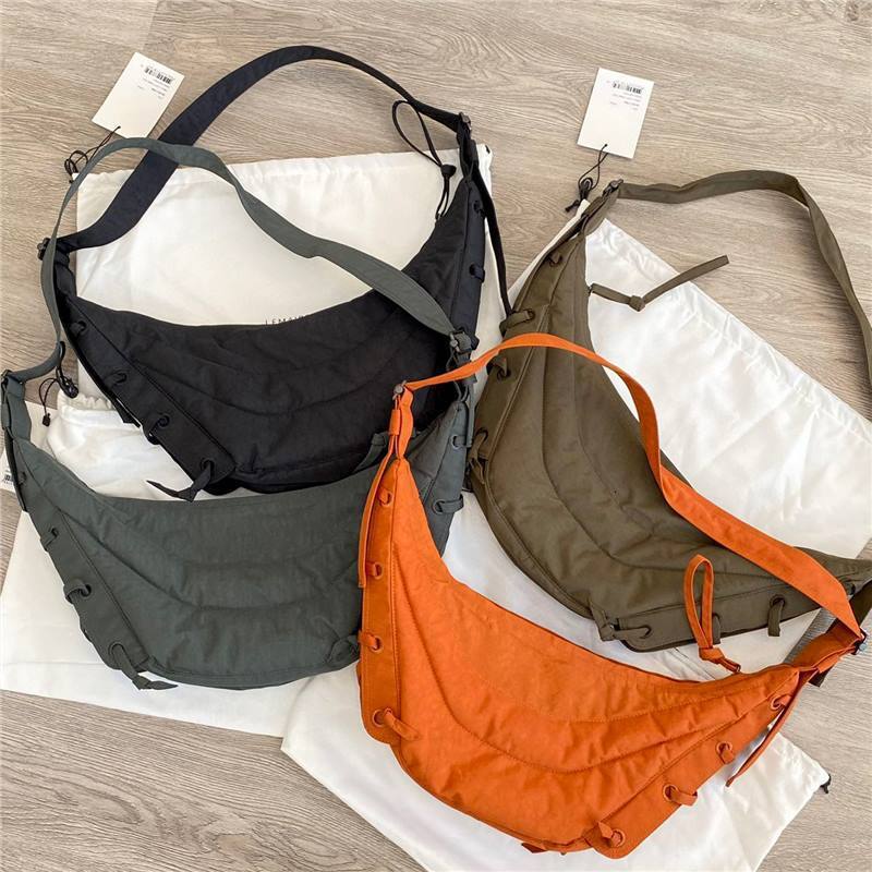 Niche Crossbody Casual Bandage Design Nylon Shoulder Bags Large Capacity All-Match Practical Hobo Bag Fashion Female Purses Canvas BagVoyage