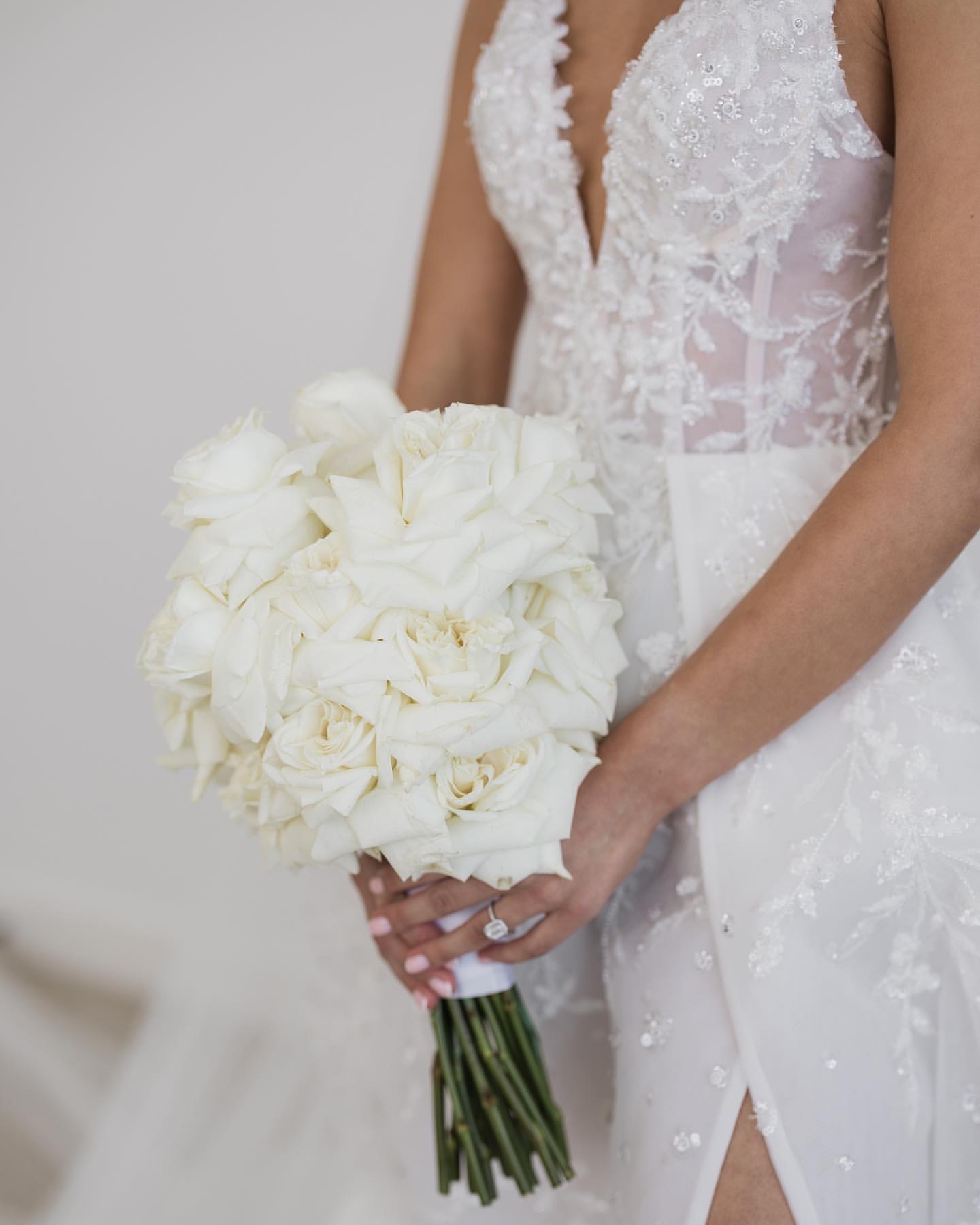 Boho A Line Dress For Bride V Neck Sequins Fulllace Wedding Dresses Bridal Gowns Vestidos Novia Thigh Split Backless Country Robe De Mariage 0515