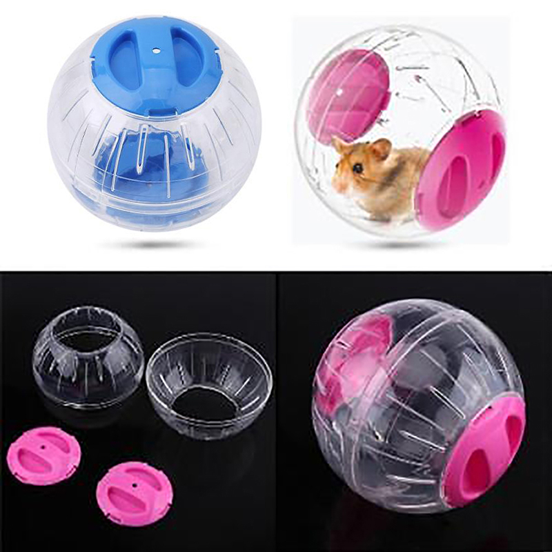Pet Running Ball Plastic Grounder Jogging Hamster Small Exercise Toy Accessories Color Cover Crystal Runner