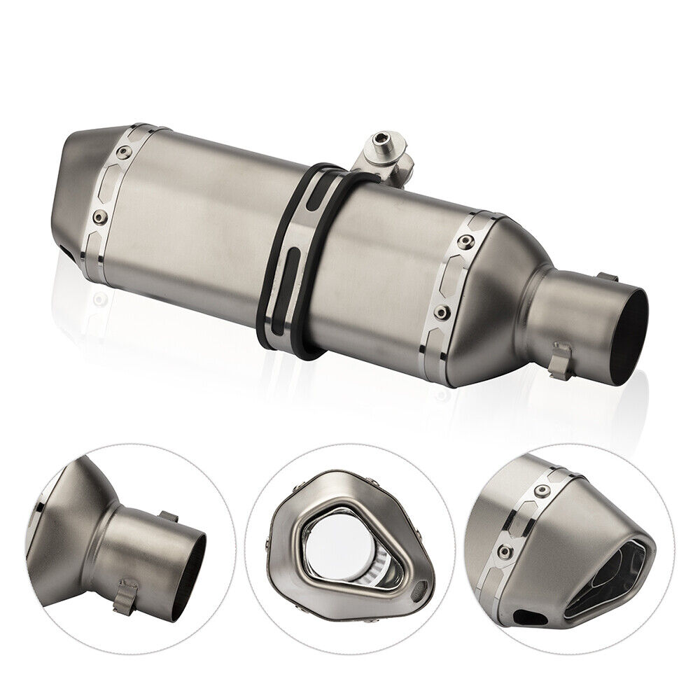 Motorcycle Racing Exhaust Universal 35-51MM Muffler Pipe Moto Escape for ATV Dirt Bike Scooter
