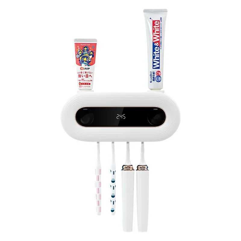 Toothbrush Sanitizer 3LIFE Intelligent Digital Display UV Sterilization No Rinse Pendulum Electric Toothbrush Holder 240413