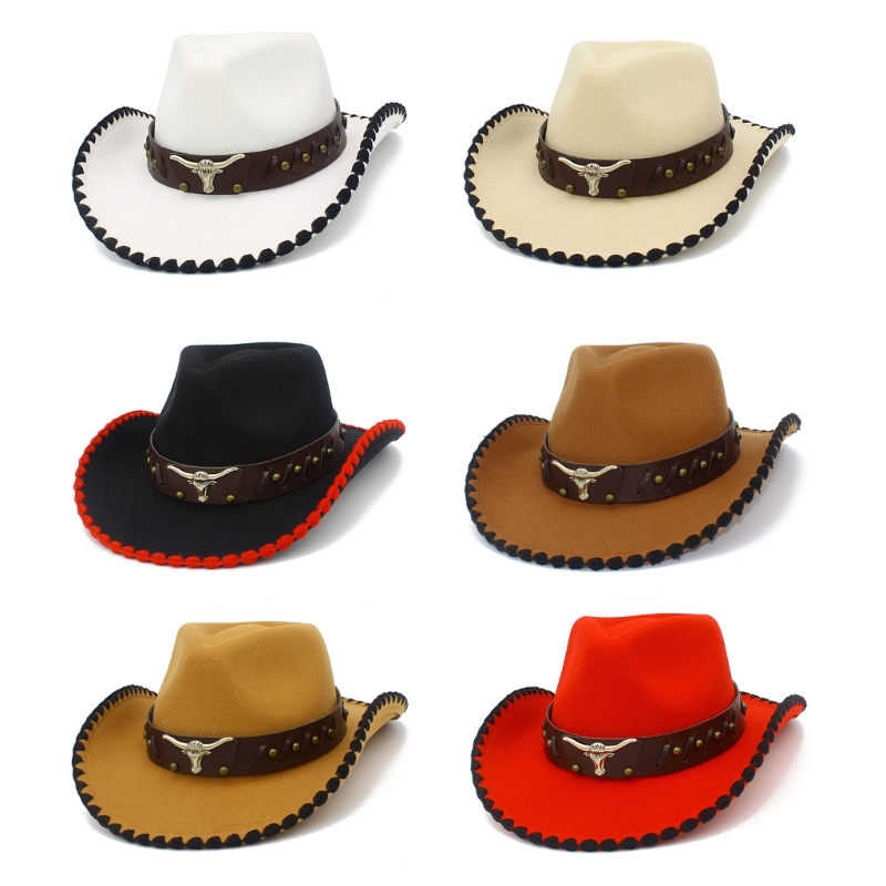 Cowboy For Adult Hat Travel Outdoor Activity Hat Role Play ddmysmile Party Western Cowgirl Hat Women Roleplay Costume Headwear Smile
