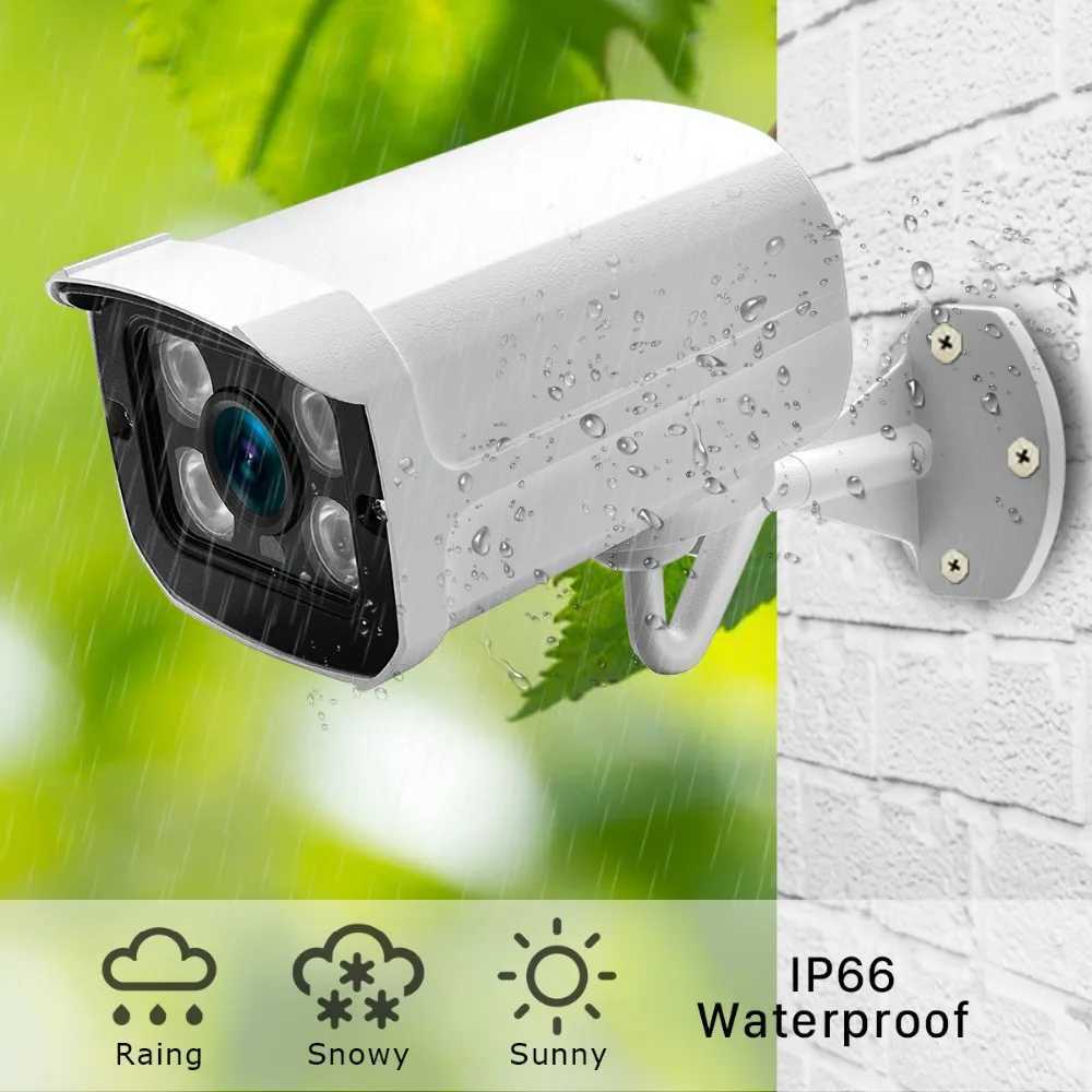 IP Cameras BESDER Full HD 5MP 3MP 2MP Outdoor Bullet Surveillance POE IP Night Camera 3.6mmWide Angle Metal Case CCTV Netwrok Camera System 240413