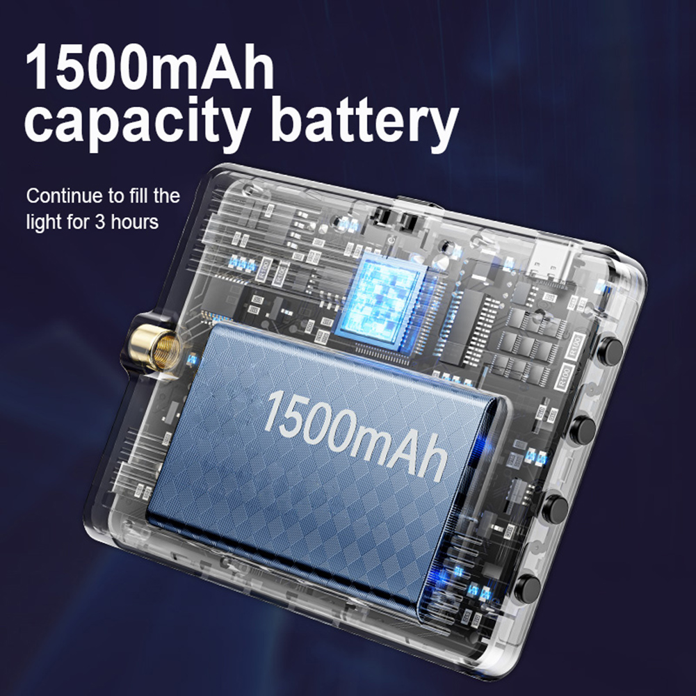 3000-9900K 1500mAh Dimmable Photography Fill-in Lamp LED Video Light Type-C Rechargeable RGB Camera LED Panel Light for Vlogging