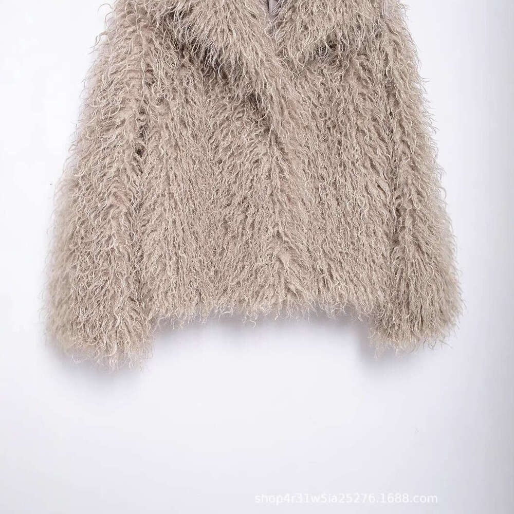 shanshi fur coat women Winter New Women's Fashion Short and Versatile Fur Coat