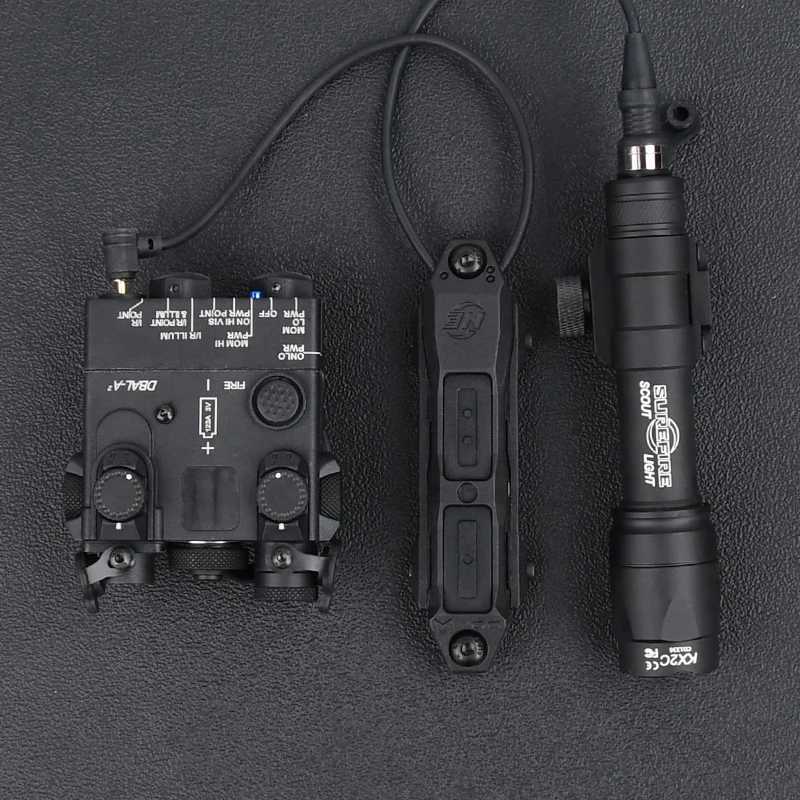 WADSN Tactical DBAL-A2 Red Green Laser Point Indicator DBAL M300 A M600 C Powerful Flash Gun Hunting Weapon DBAL A2 W241112