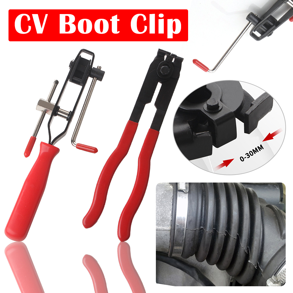 Drive Shaft CV Boot Clamp Steel Rubber Car Joint Binding Trunk Axle Clamp Tool Ear Clamps Pliers Half Axle Guide Belt Repair