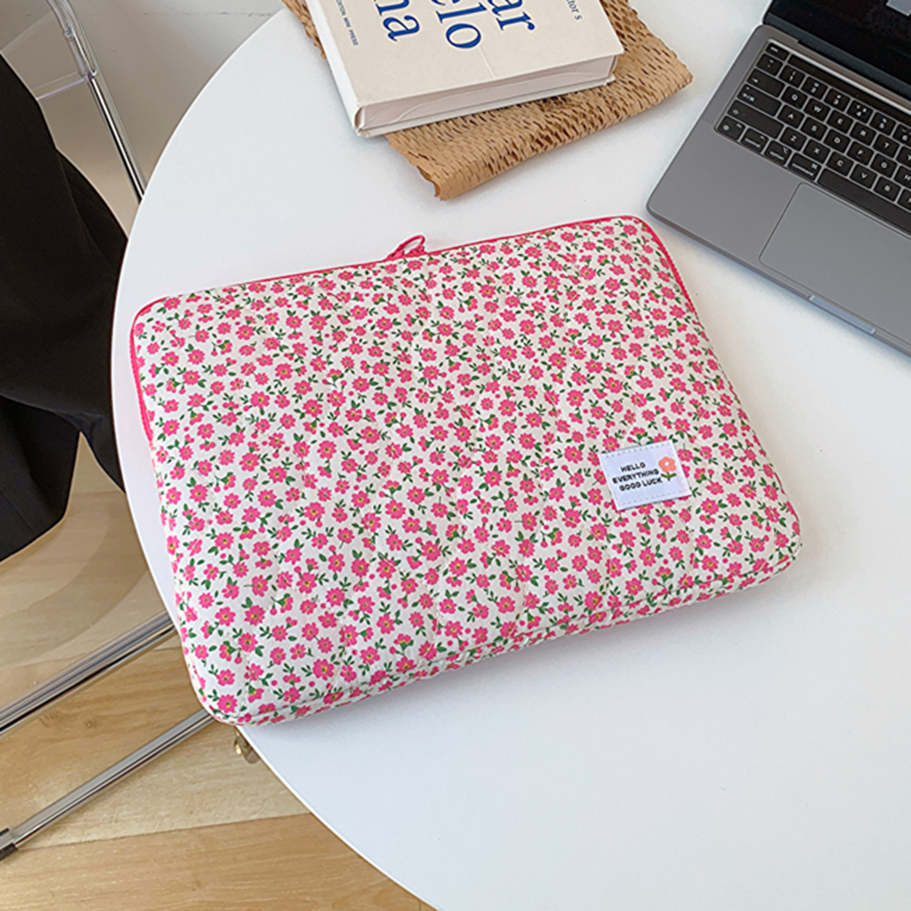 Computer Briefcase Computer Bag Pocket Protective Soft Padded Polyester Vertical Case Zipper Cover Compatible for 14 in Notebook smile