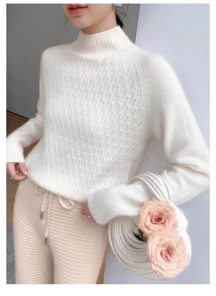 Womens Cashmere Sweater 100% Cashmere Sweater Womens Sweater Knitted Womens Pullover Autumn/Winter Cashmere Sweater 241113