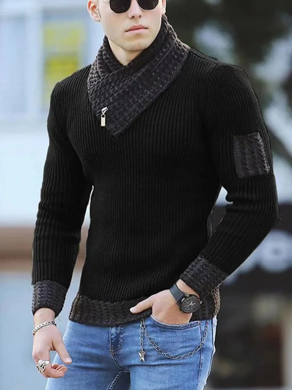 Korean Fashion Autumn Men Casual Vintage Style Sweater Wool Turtleneck Oversize 2024 Winter Men Warm Cotton Pullovers Sweaters 241113