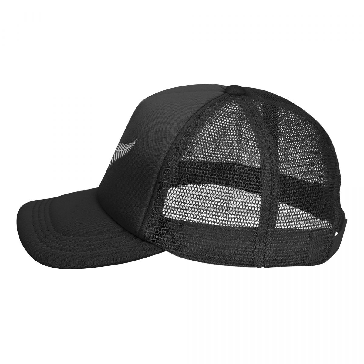 Zealand NZ Kiwi New Black Sier Fern Emblem ddmysmile Sport Fan Ddmysmile Baseball Cap Golf Hat Man Beach Bag Golf Fishing Cap For Men Women's Smi