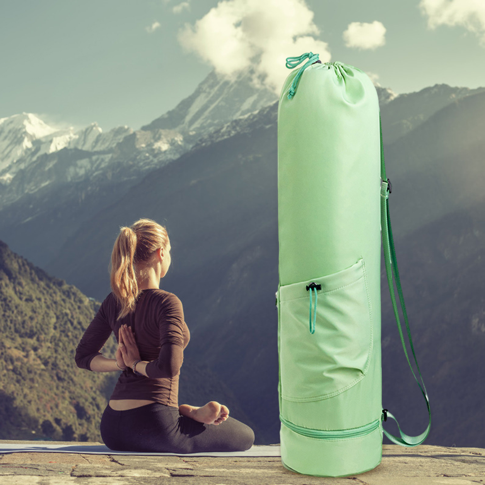 Yoga Bag Gym Mat Yoga Bag with Bottle Pocket Exercise Yoga Mat Bag Yoga Mat Storage Bag for Pilates Yoga Mats & Yoga Accessories & smile & &