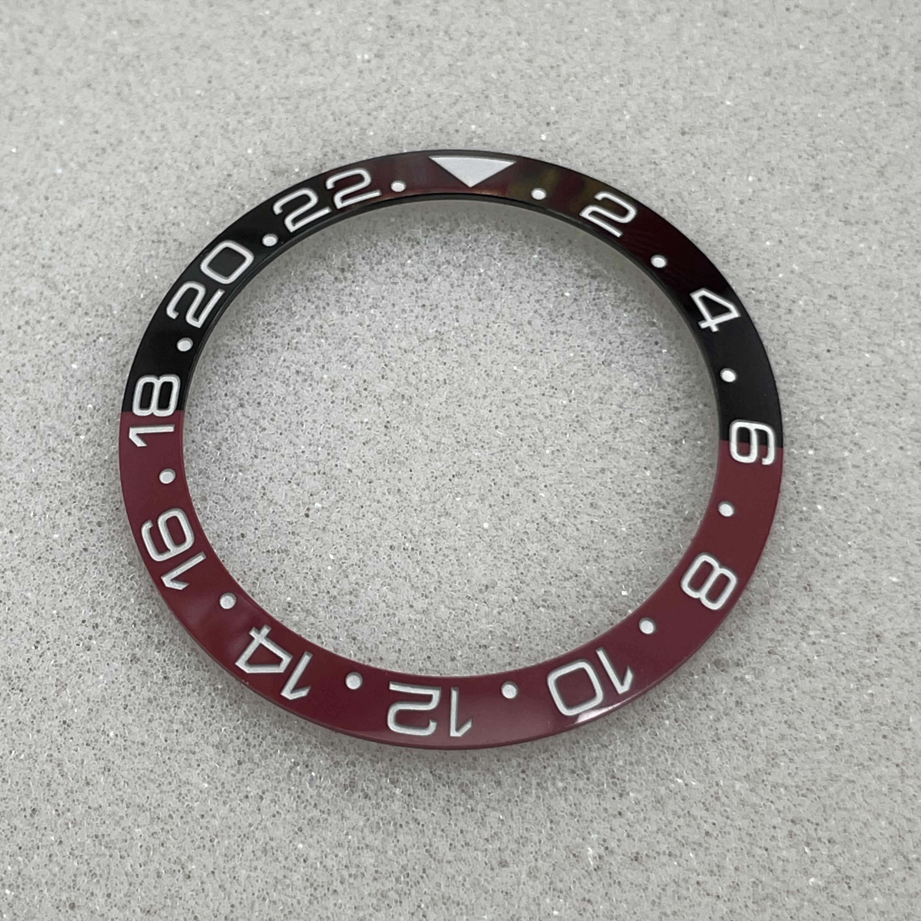 original ceramic blue red bezel insert ring 24 hours gmt 38mm30.5mm for rlx sub watch replace accessories parts