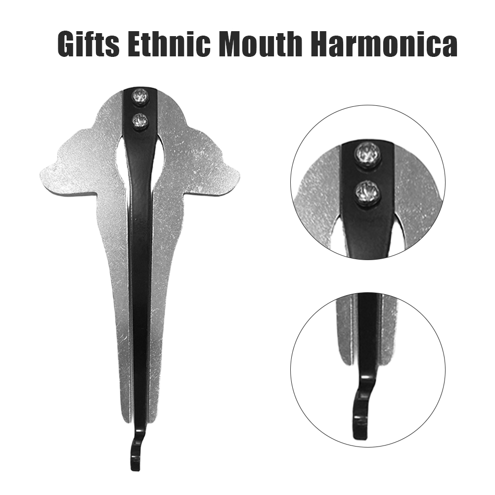 Ethnic Mouth Harp Chrome Russian Musical Harmonica Beautiful Sound Portable Jews Harp Professional Musical Instrument