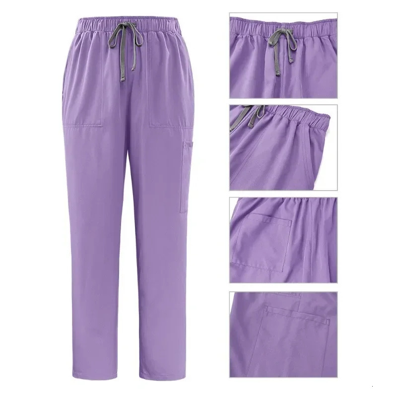 Unisex Uniforms Men Women Nursing Clothes Beauty Costume Nurse Scrubs Sets Doctor Dentist Workwear Clinical Tops Pants 241112