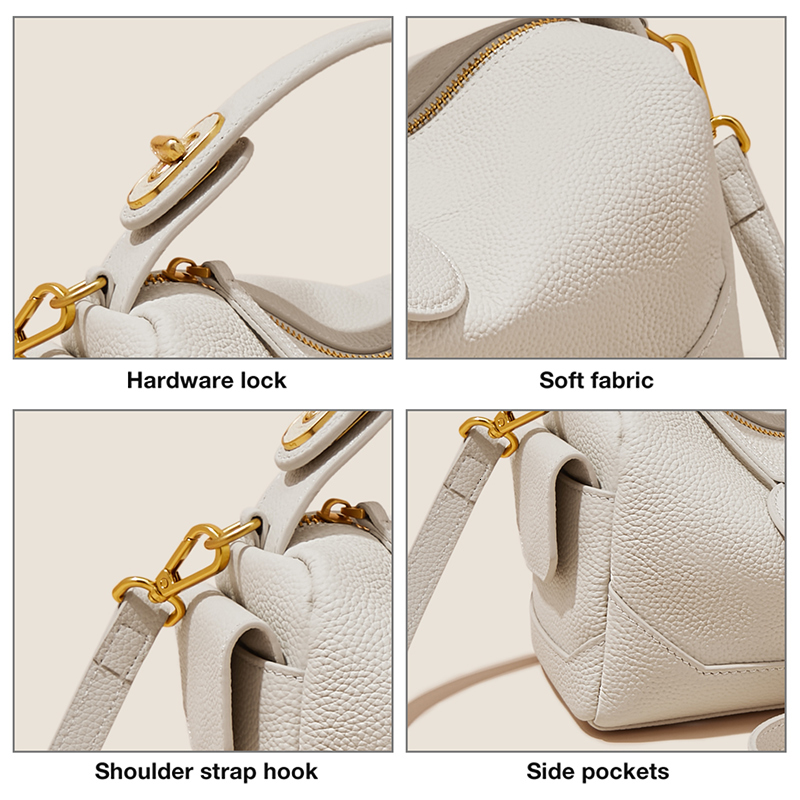 Lady Design Cowhide Shoulder Bag High Quality Women Small Handbag Brand Genuine Leather Tote Stylish Female Crossbody Bags BagVoyage
