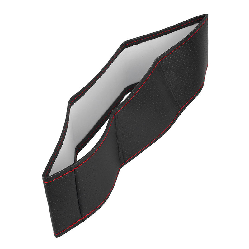 Steering Wheel Car DIY Cover ddmysmile Soft Artificial Leather Wheel Braid Cover With Needles And Thread Car Accessories Smile