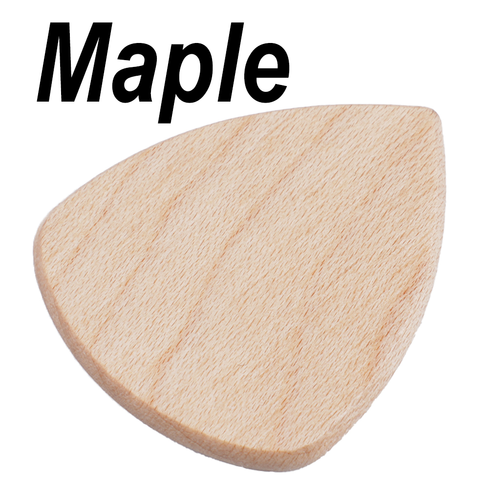 Hand Sanded Wooden Acoustic Guitar Picks, Red Sandalwood Rosewood Colors, Smooth, Ideal for Guitar Enthusiasts
