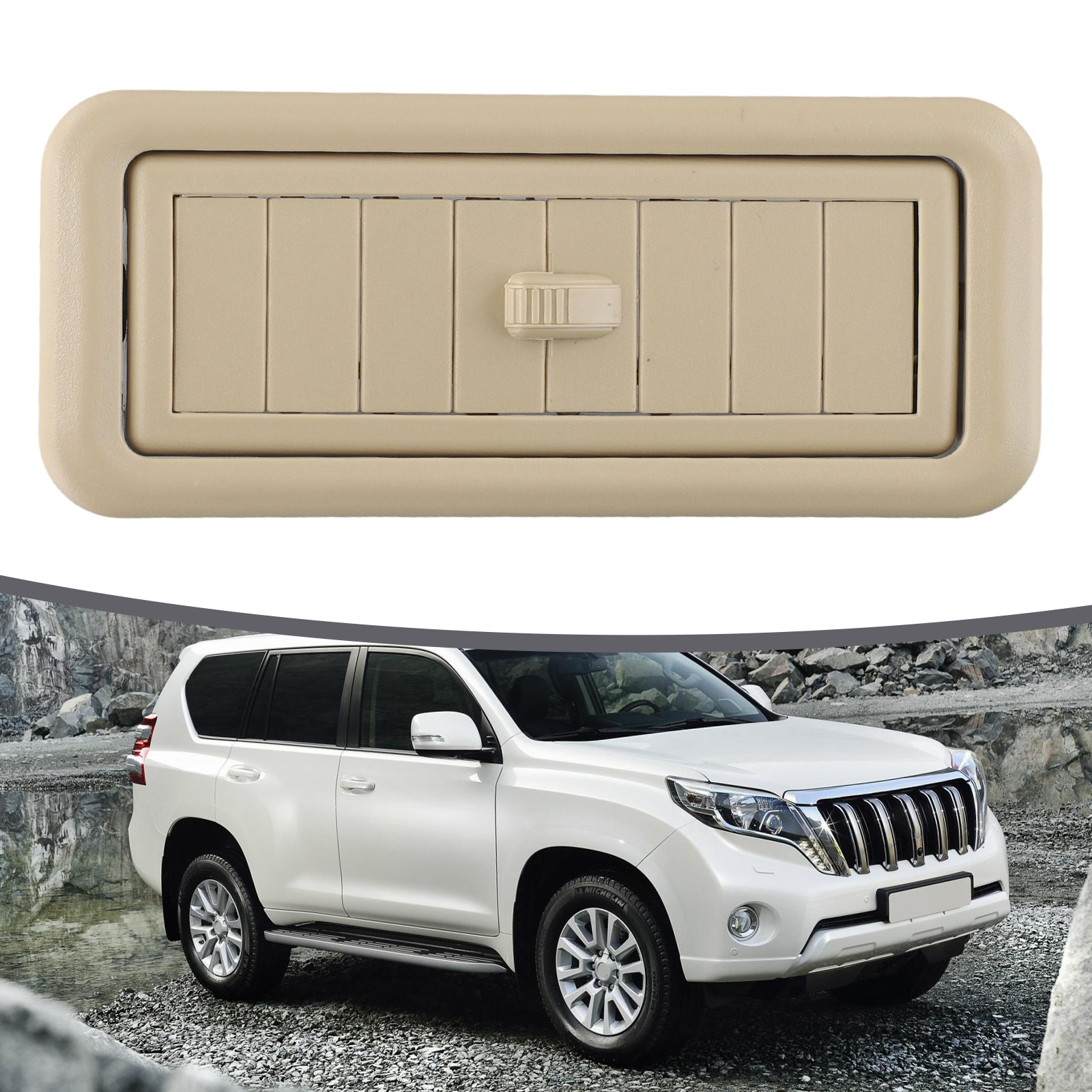 Car Roof Air Conditioning Outlet For Land Cruiser LC150 Car Interior Roof Top A/C Air Conditioner Outlet Air Vent