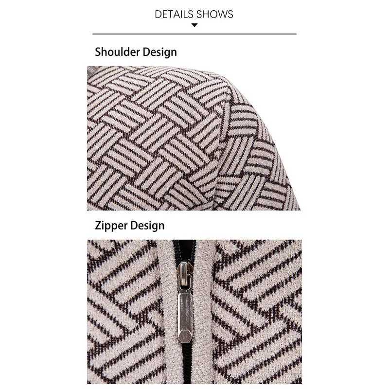High Quality KASchumann luxury clothing mens cardigan jacket Geely zipper fly collar business formal mens knitted sweater jacket T241112