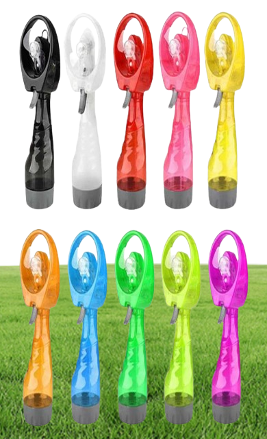 Water Spray Cool Fan Handheld Electric Mini Fan Portable Summer Cool Mist Maker Fans Party Favor Sea 144pcs DAP470
