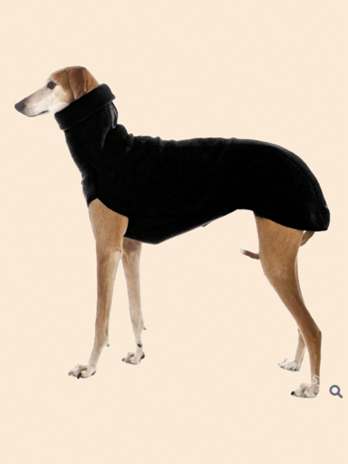 Greyhound Clothes, Dog Winter Coat Pajamas Onesies Turtleneck Stretch Greyhound Apparel Pet Clothes Coat Outfit for Medium, Lar