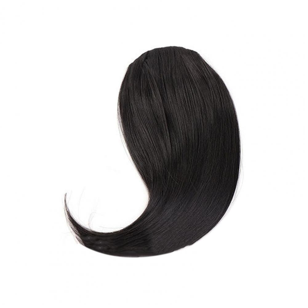 Clip-in Side Women Bangs Natural Thick Matte Forehead Hair Extensions Bangs Black Brown Blonde Bangs Fringe Wig Hairpieces smile