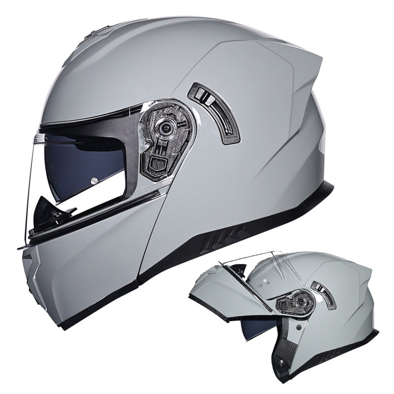 DOT Approved Full Face Helmets Motorcycle Helmet Flip Up Motocross Helmet Dual Visor Modular Helm Adult Men Cascos Para Motos