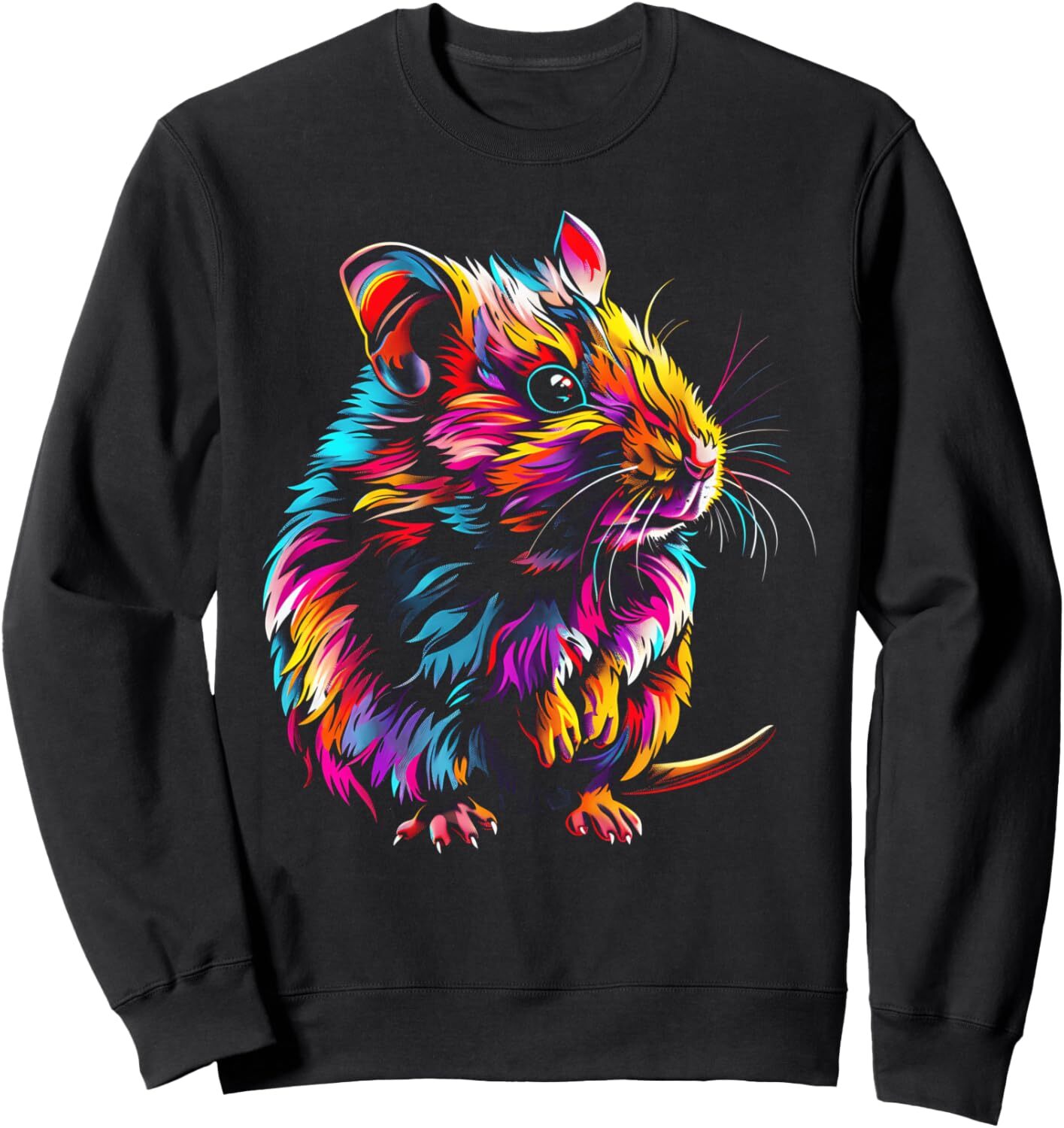 Long Sleeve Shirts for Men sweatshirt Mouse Art Design Colorful Mouse Illustration Graphic Tees Sweatshirt T shirt Tee Streetwear Casual tops clothes