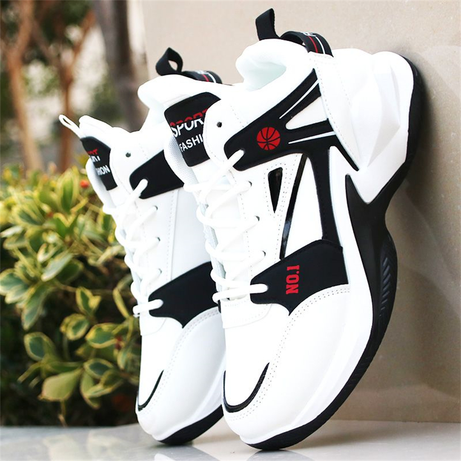 2024 New High Top Basketball Shoes Men Basket Shoes Mesh Breathable Anti slip Sports Shoes Boys Leather Waterproof Running Shoes