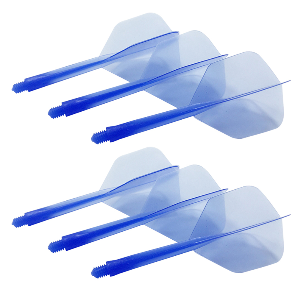 6Pcs Integrated Dart Shaft and Flights Anti-Fall Integrated Dart Flights and Shafts Durable 2BA Screw In-one Dart Flight Plastic