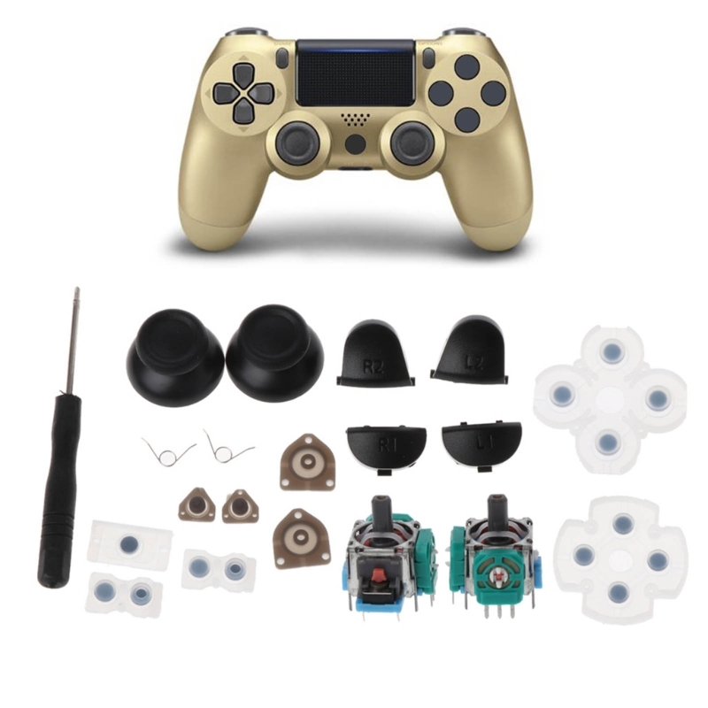 L2 For Trigger 4 Springs Buttons Joystick Thumb Sticks Silicone ddmysmile Conductive Rubber Pad F0t1 Smile