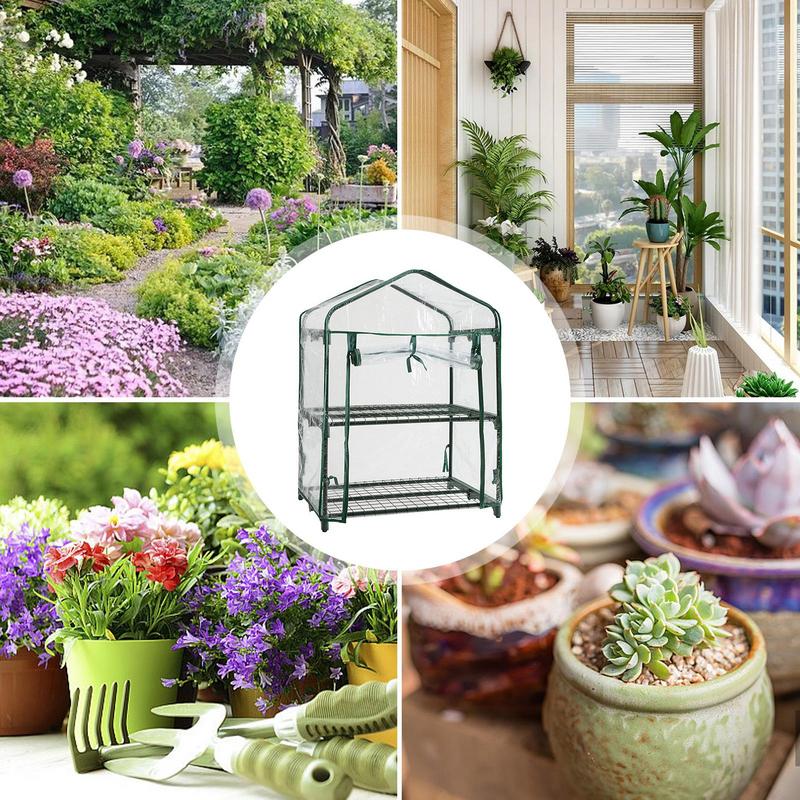 Green House Coveer PVC Transparent Green Houses for Indoor, Grow Tent Weatherproof Portable Small Greenhouse for indoor outdoor