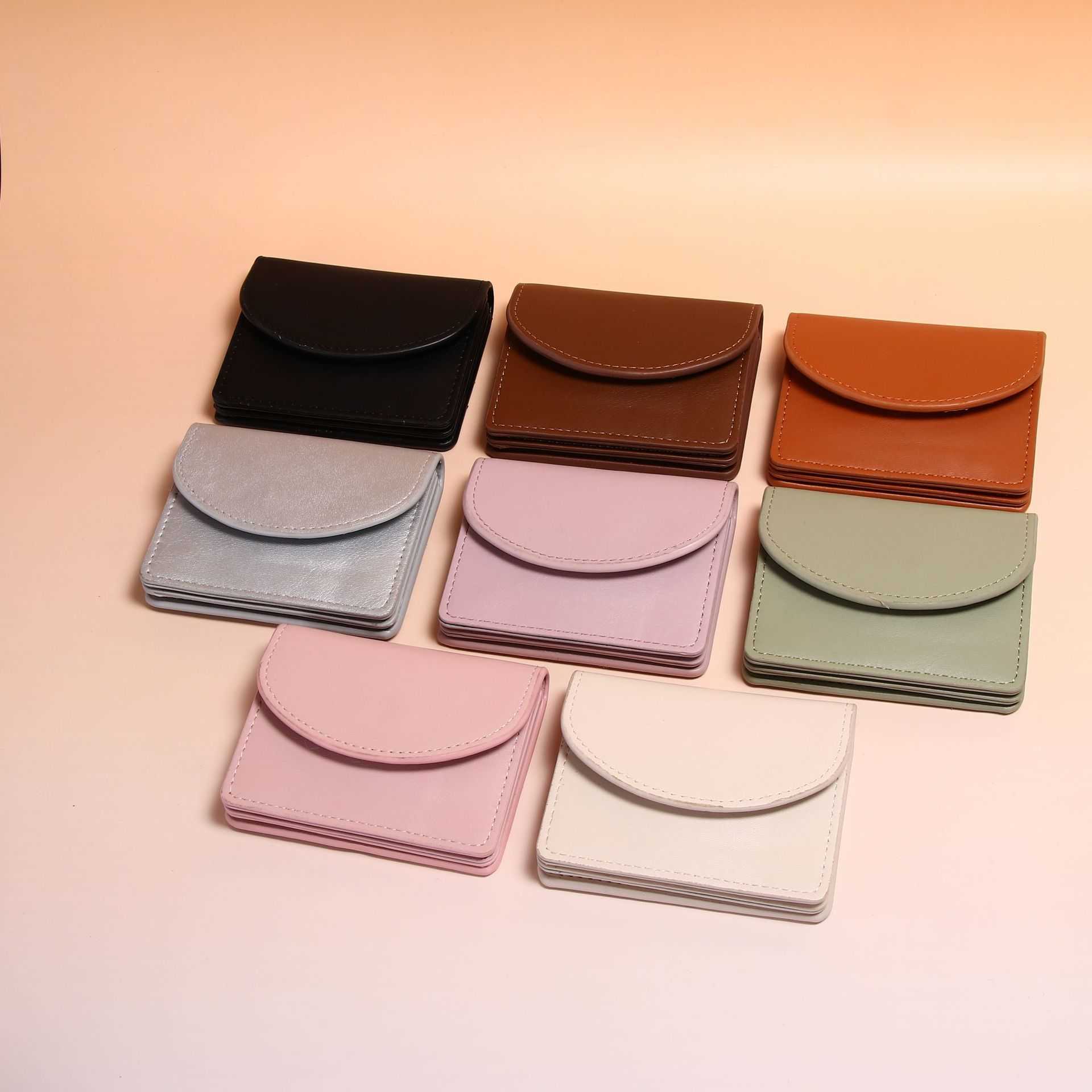 Korean Version Women Wallet Short Solid Color Card Bag, Women's Highend, Compact And Simple Coin Purse