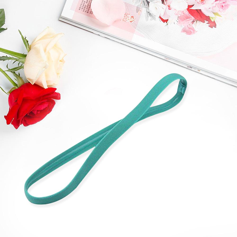 Elastic Candy Color Women Men Yoga Hair Bands Sport Headband Non-slip Running Elastic Rubber Sweatband Football Hair Accessories