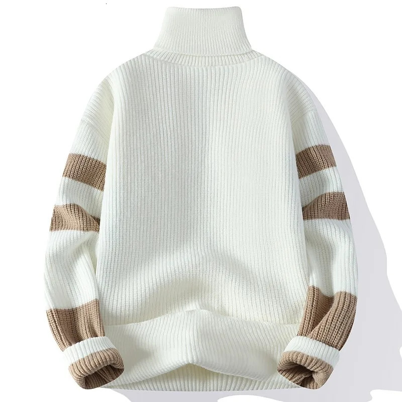 Sweater mens winter Korean casual turtle neck warm sweater mens fashion sweater mens wool sweater 241113