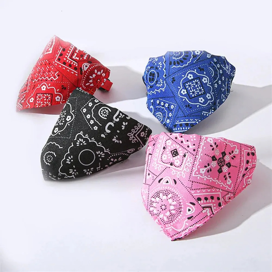 Bandana Scarf Adjustable Dog Bandanas Collar Puppy Cat Neckerchief Pet Accessories for Small Medium Large Dogs d75