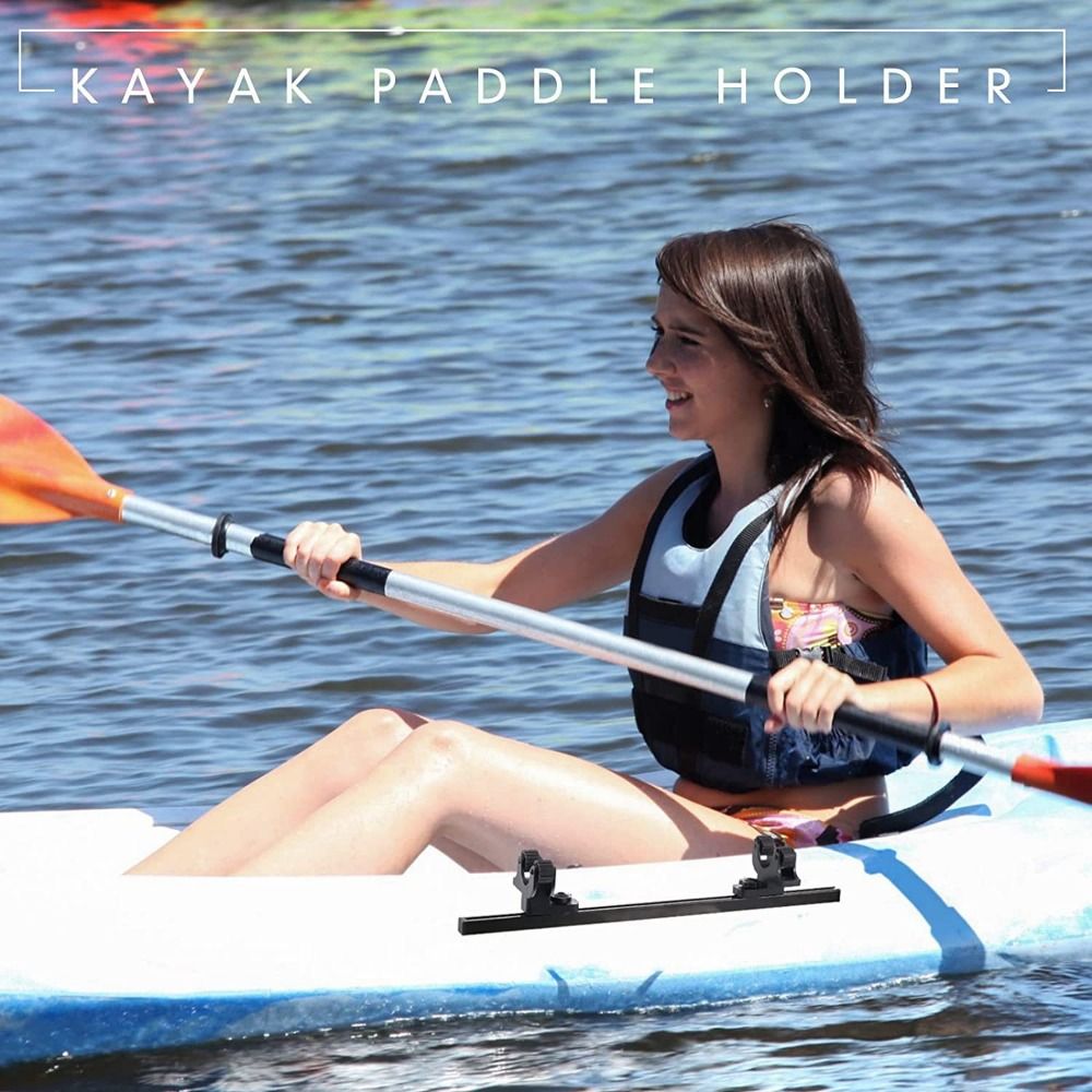 Black Paddle Kayak 2/4pcs Stand Holder Fast Holding Easy To Install Mounted Grip Supporter Durable Adjustable smile