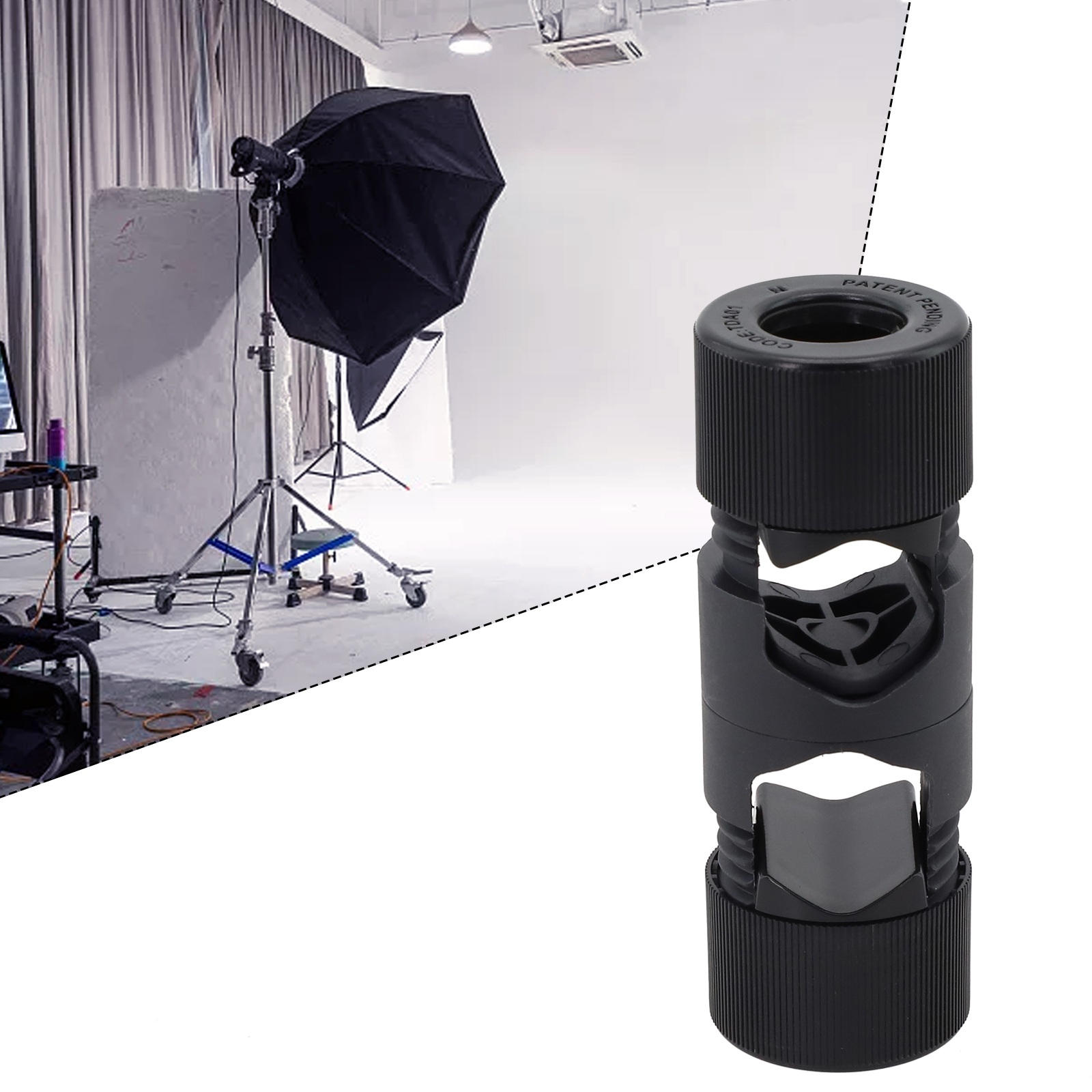 Skills Enhance Your Photography Precise Positioning Multifunctional Photo Studio Accessories Cross Light Stand Adapter smile