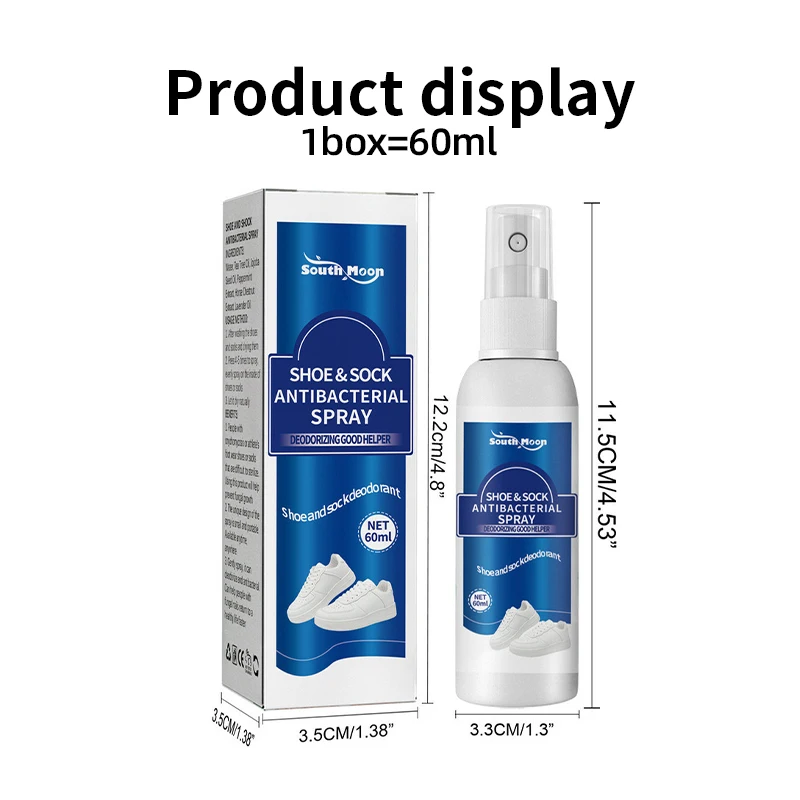 Remover Shoe Odor Socks Spray Shoes Stink Removal Footwear Deodorant Antiperspirant Foot Odor Antibacterial Freshener Feet Care smile