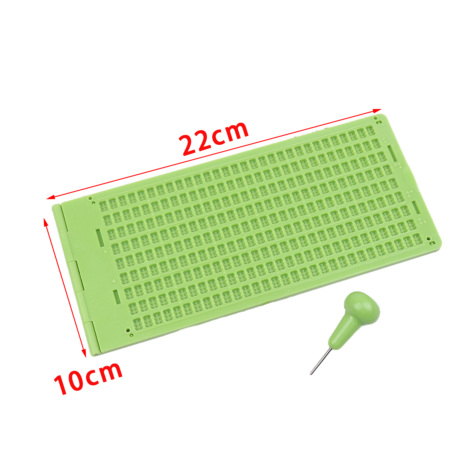 Braille Writing Slate with Stylus Practical Durable Educational Tool Learning Supplies Braille Writing Board for Beginners Adult