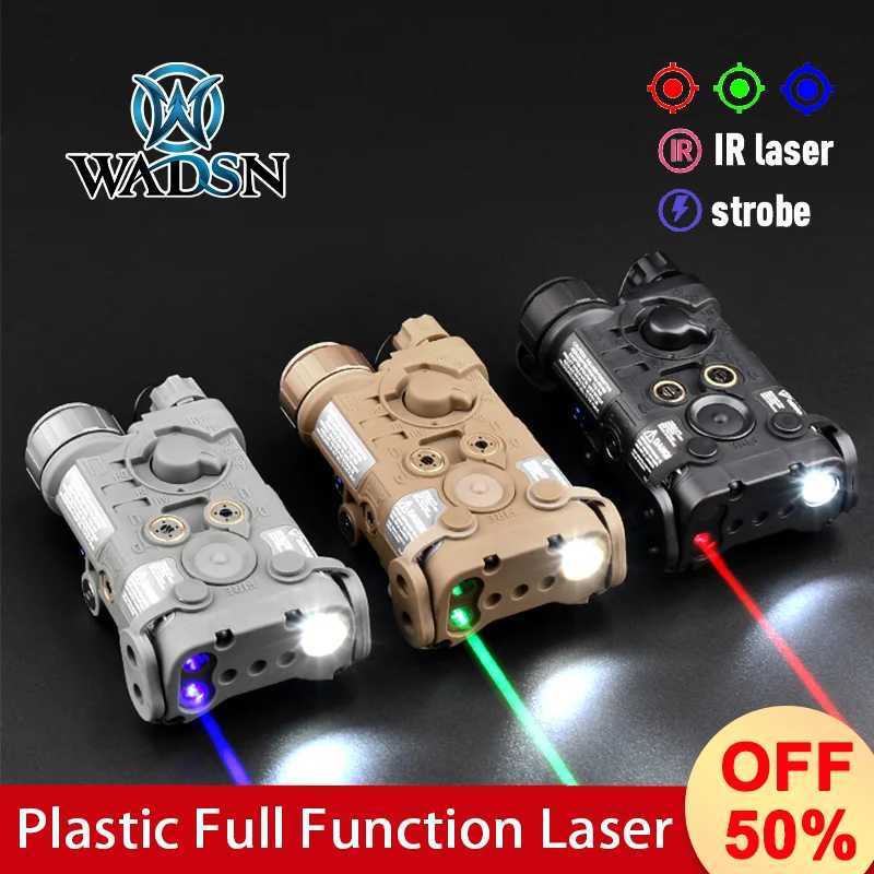 WADSN tactical NGAL red green blue infrared laser nylon flashlight D strobe air gun reconnaissance weapon light 20mm track laser hunting sight W241112