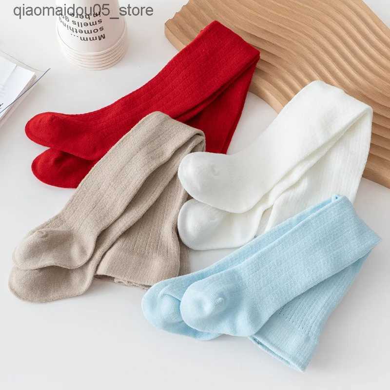 Kids Socks Spanish style baby tight fitting jumpsuit with hollow stockings suitable for childrens summer mesh girl pantyhose Q240413